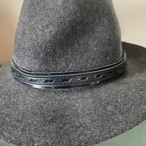 COPY - Rag and Bone; wool hat, leather band. Fedora style. Unisex. Size M - Picture 2 of 8